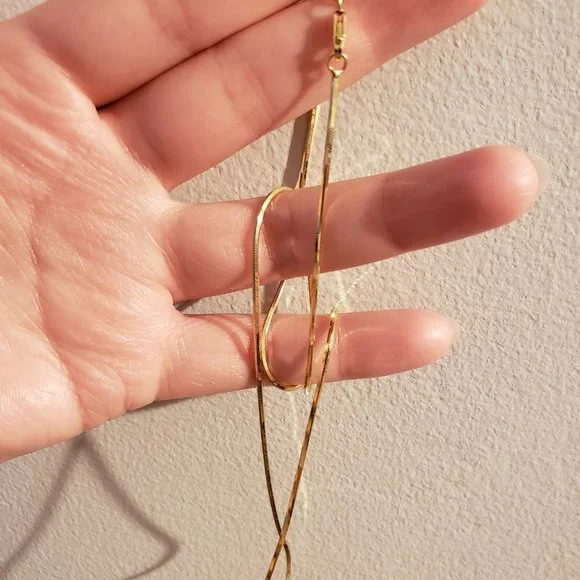 14k Gold Vintage Snake Chain - Picture 5 of 9